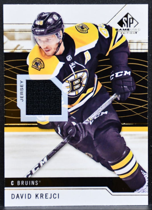 2018-19 SP Game Used Jersey David Krejci 76 Boston Bruins Jersey 3025