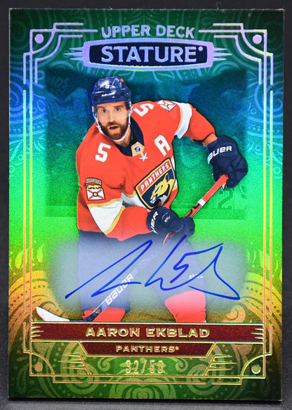 2022-23 UD Stature Aaron Ekblad 73 Auto 32/50