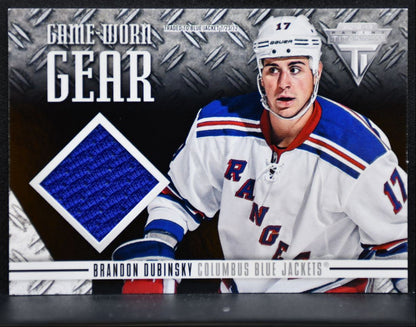 2012-13 Panini Titanium Game-Worn Gear Brandon Dubinsky Jackets Jersey 3482