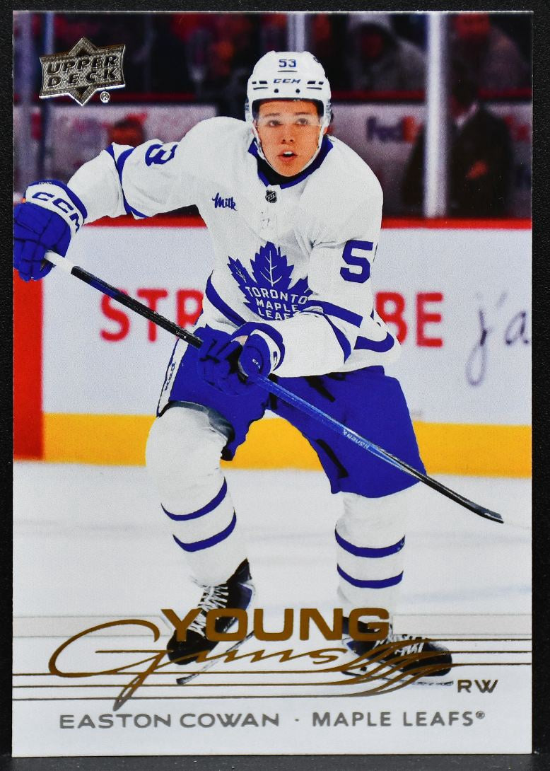 2025-26 Upper Deck Series 2 Young Guns Easton Cowan 462 Maple Leafs RC 5309