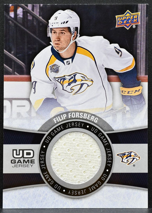 2015-16 UD Series 2 UD Game Jerseys Filip Forsberg GJ-FF Predators Jersey 5581