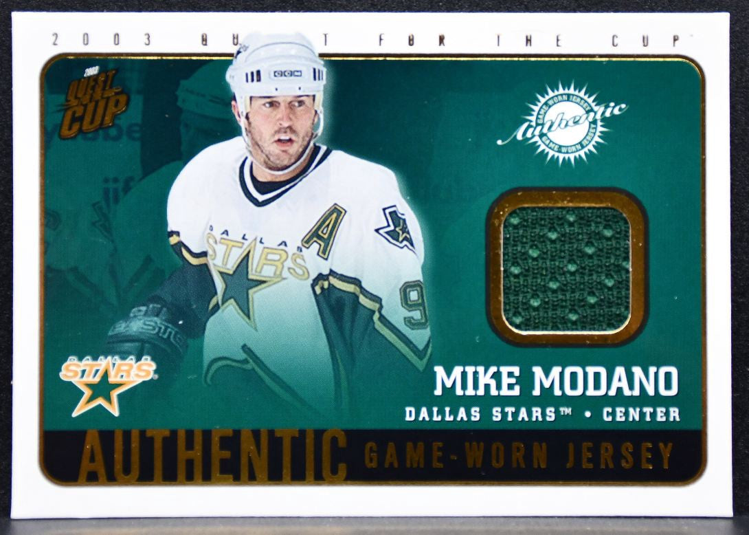 2002-03 Pacific Quest for the Cup Jerseys Mike Modano 7 Dallas Stars Jersey 3500