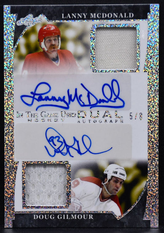2023-24 Leaf In The Game Used Dual Autograph McDonald Gilmour GUD-10 /8 Jersey
