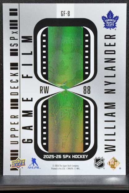 2025-26 SPx Game Film William Nylander GF-8 Toronto Maple Leafs 0450