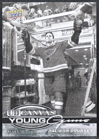 2025-26 Upper Deck Series 1 UD Canvas Young Guns Black Dalibor Dvorsky RC 8791