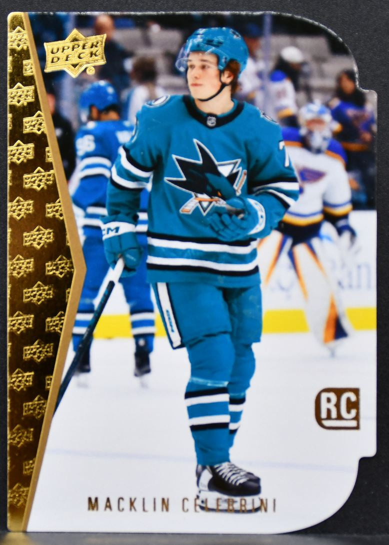 2024-25 UD Series 2 Rookies Die Cut Macklin Celebrini RDT-13 San Jose Sharks RC 7987