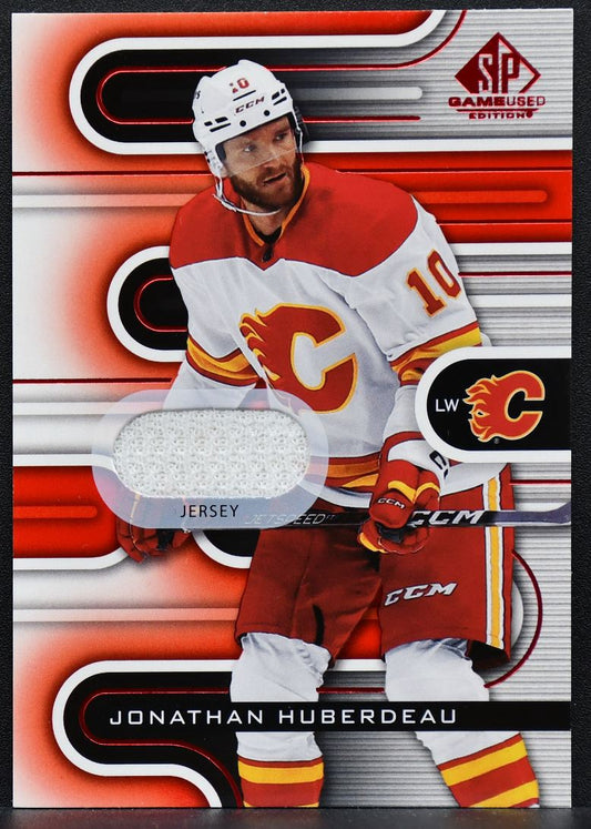 2022-23 SP Game Used Red Jersey Jonathan Huberdeau 81 Calgary Flames Jersey 7642
