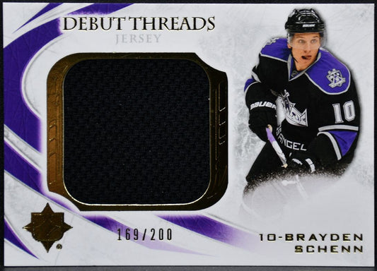 2010-11 UD Ultimate Collection Debut Threads Schenn RC 169/200 Jersey 8243