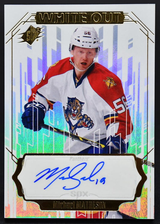 2016-17 SPx White Out Autographs Michael Matheson WO-MM Auto