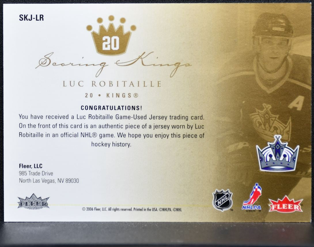 2005-06 Fleer Ultra Scoring Kings Jerseys Luc Robitaille SKJ-LR Jersey 1779