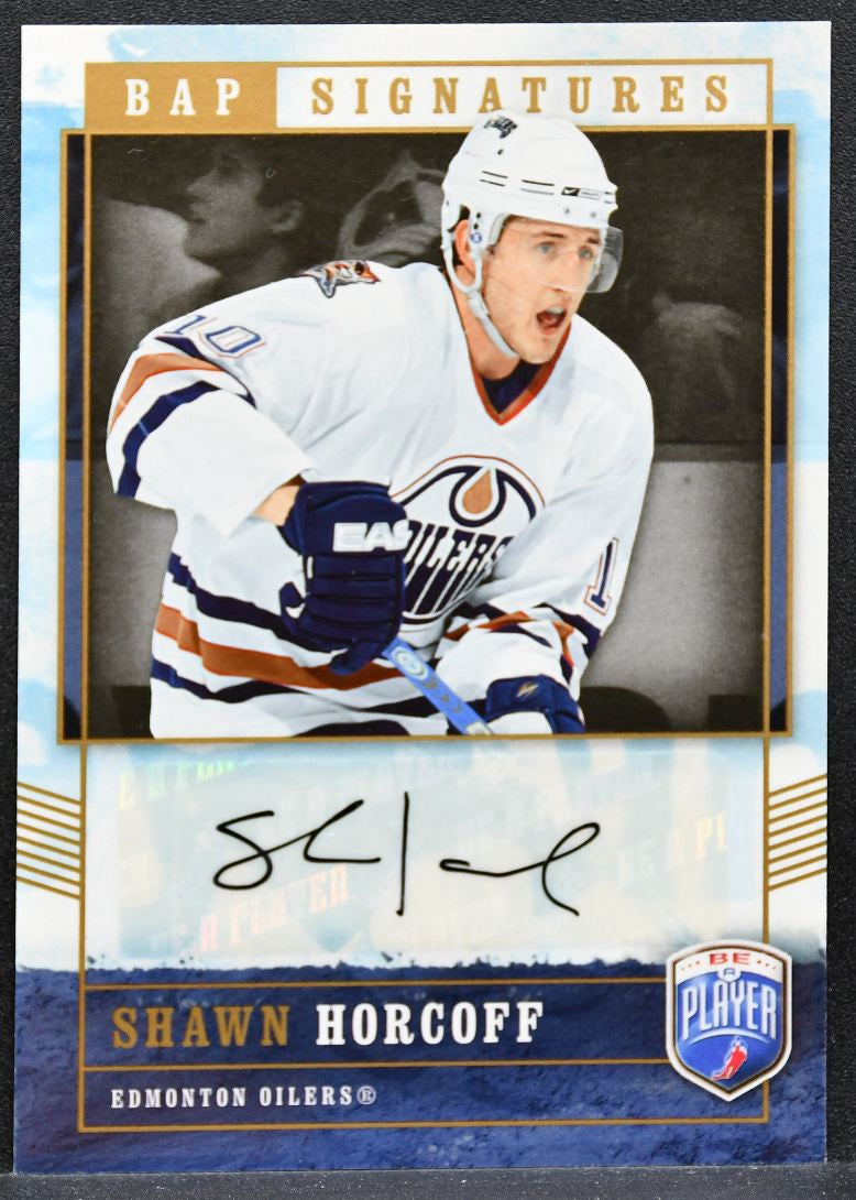2006-07 Upper Deck Be A Player Signatures Shawn Horcoff HO Oilers Auto 0024