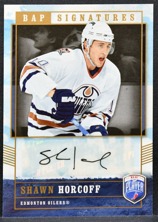2006-07 Upper Deck Be A Player Signatures Shawn Horcoff HO Oilers Auto 0024