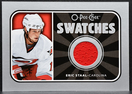 2006-07 O-Pee-Chee Swatches Eric Staal S-ES Carolina Hurricanes Jersey 3414