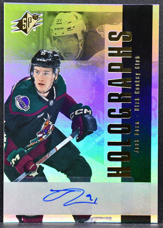 2024-25 SPx Holographs Josh Doan HOLO-JD Arizona Coyotes Auto 7184