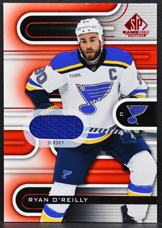 2022-23 SP Game Used Red Jersey Ryan O'Reilly 5 St. Louis Blues Jersey 7635