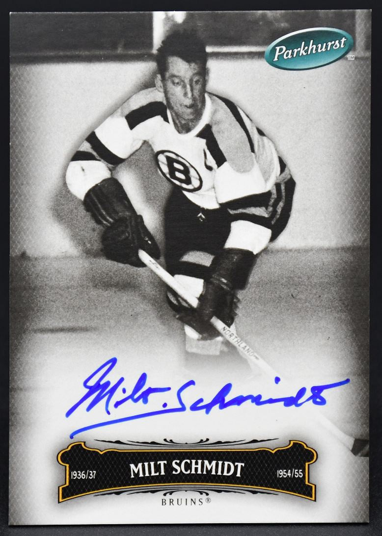 2006-07 UD Parkhurst Auto Milt Schmidt 110 Auto