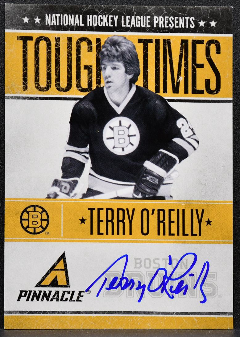 2011-12 Panini Pinnacle Tough Times Auto Terry O'Reilly Bruins Auto 154/250 7313