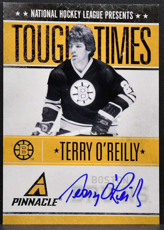 2011-12 Panini Pinnacle Tough Times Auto Terry O'Reilly Bruins Auto 154/250 7313