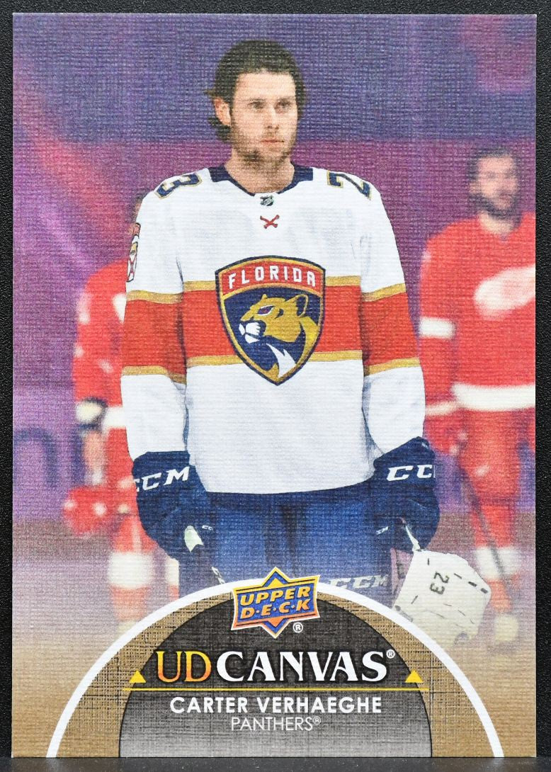 2021-22 Upper Deck Series 2 UD Canvas Carter Verhaeghe C156 Panthers 9898