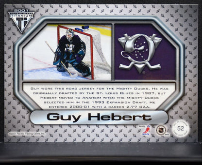 2000-01 Private Stock Titanium Jersey Guy Hebert Jersey 6958
