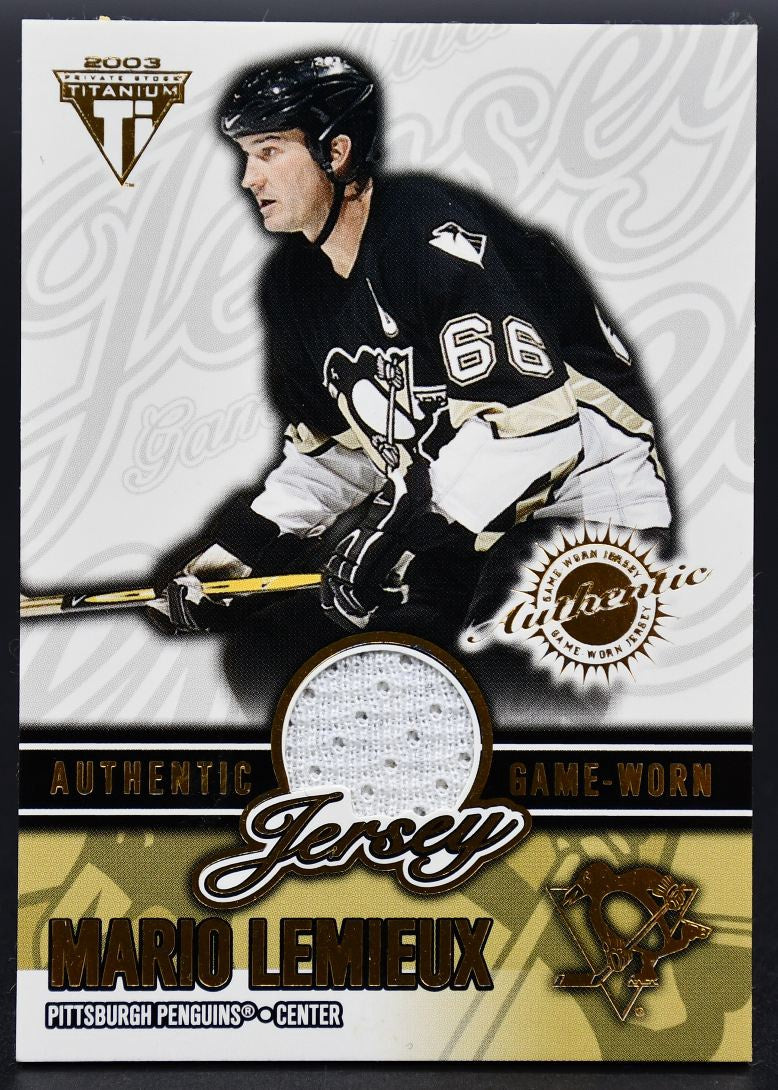 2000-01 Titanium Authentic Game-Worn Jersey Lemieux Pittsburgh Penguins /288