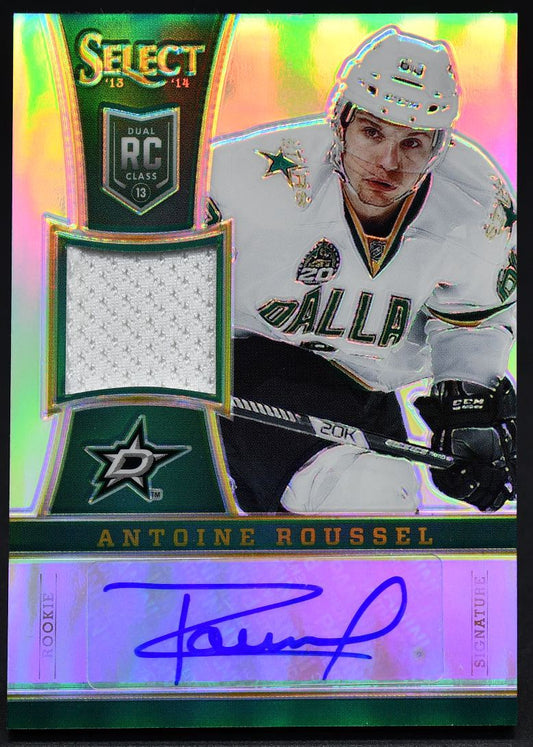 Maillot autographié Antoine Roussel 233 RC, sélection recrue Panini Select 2013-14