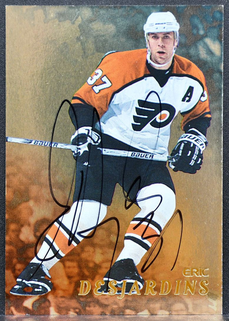 1998-99 Be a Player Autographs Gold Eric Desjardins 253 Flyers Auto 1325