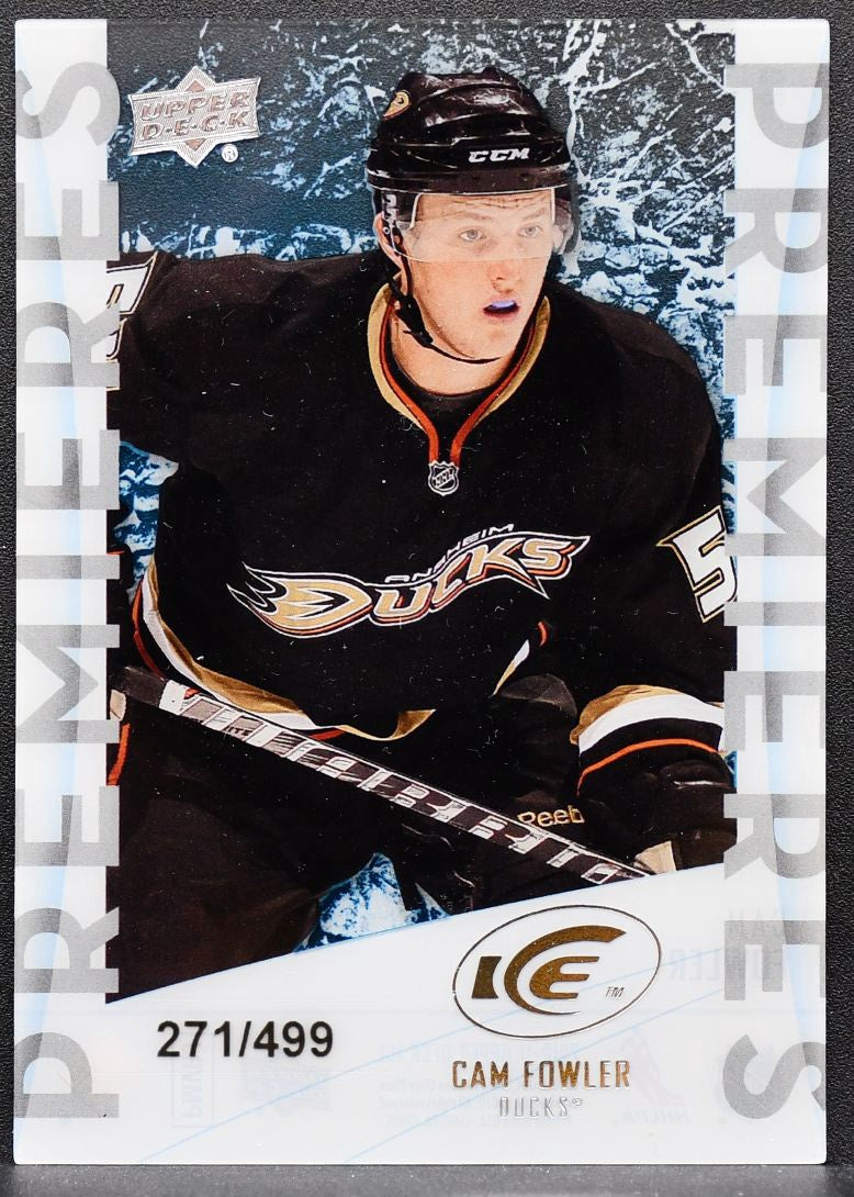 2010-11 Upper Deck Ice Premieres Cam Fowler 89 Anaheim Ducks RC 271/499 9080