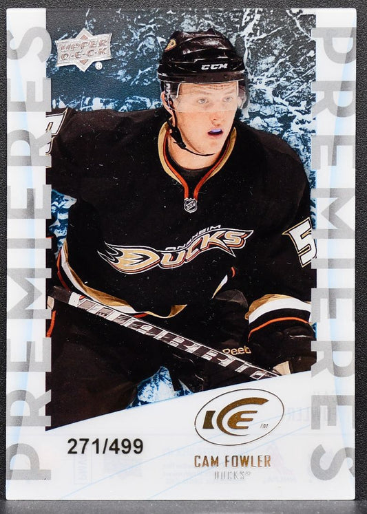 2010-11 Upper Deck Ice Premieres Cam Fowler 89 Anaheim Ducks RC 271/499 9080