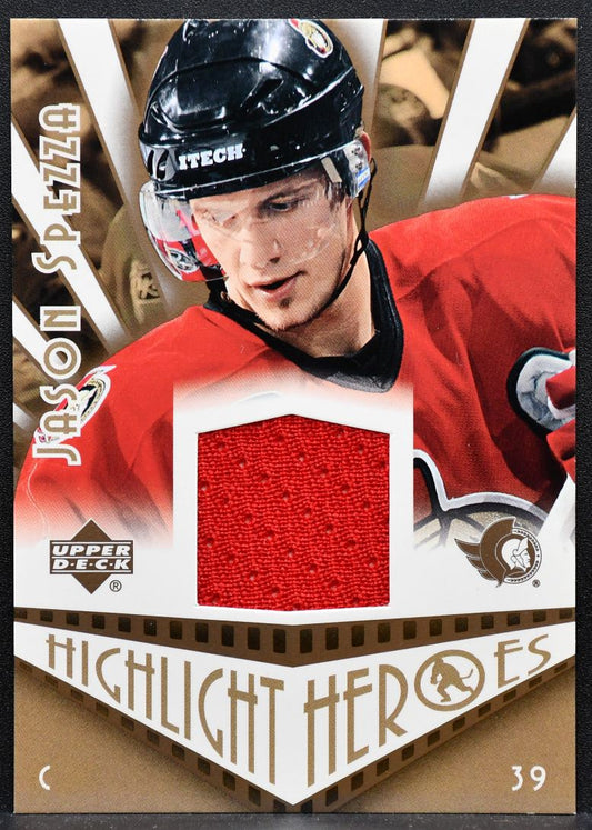 2004-05 Upper Deck Highlight Heroes Jersey Jason Spezza Senators Jersey 6113