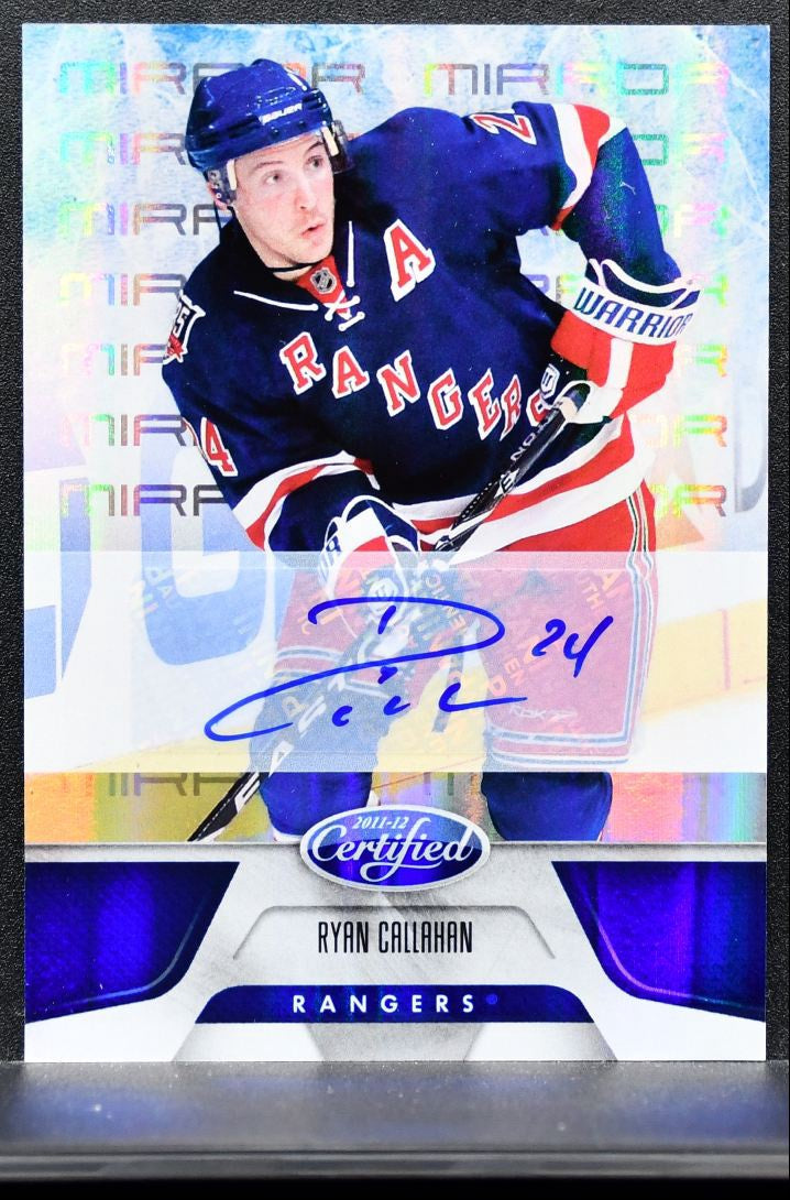 2011-12 Panini Certified Mirror Blue Signatures Ryan Callahan Auto 46/99 0260