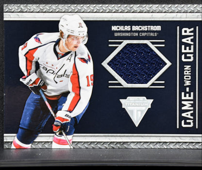2011-12 Panini Titanium Game-Worn Gear Nicklas Backstrom 40 Jersey 3835