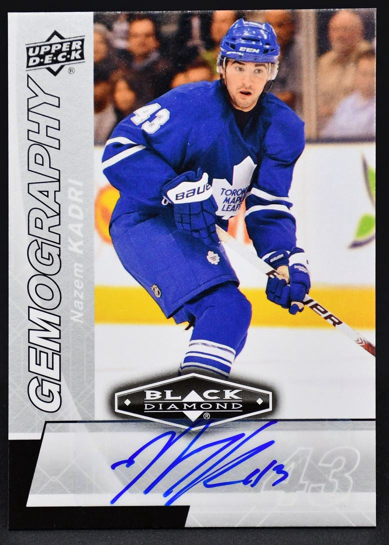 2010-11 UD Black Diamond Gemography Nazem Kadri G-NK Auto