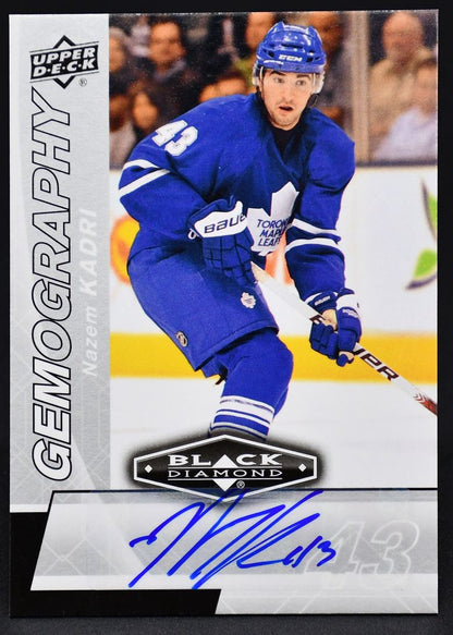 2010-11 UD Black Diamond Gemography Nazem Kadri G-NK Auto