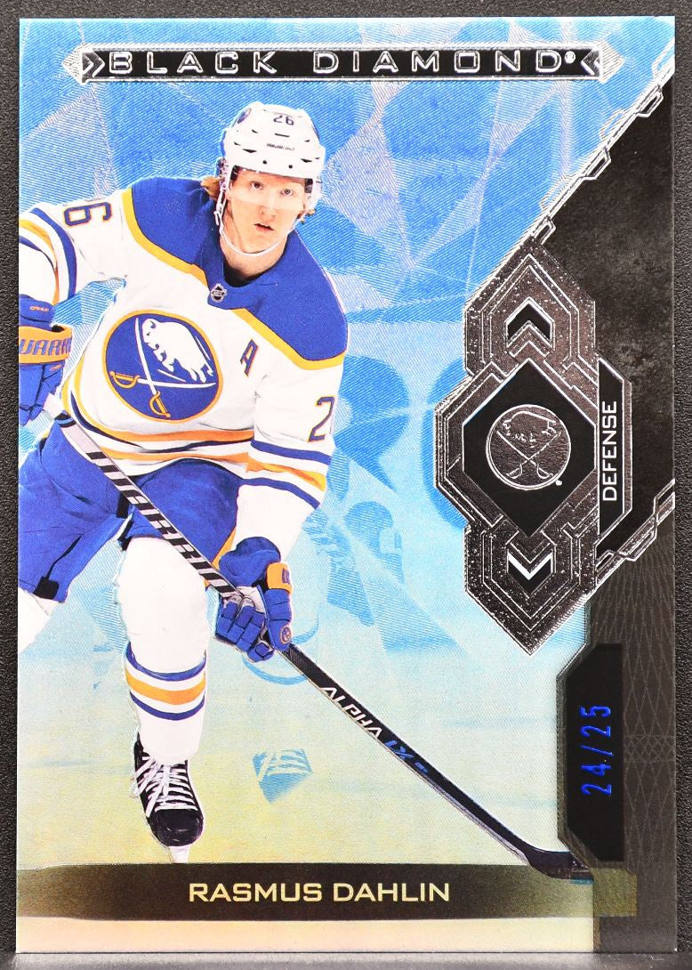 2022-23 Upper Deck Black Diamond Blue Rasmus Dahlin BDB-RD Buffalo Sabres 24/25 8884