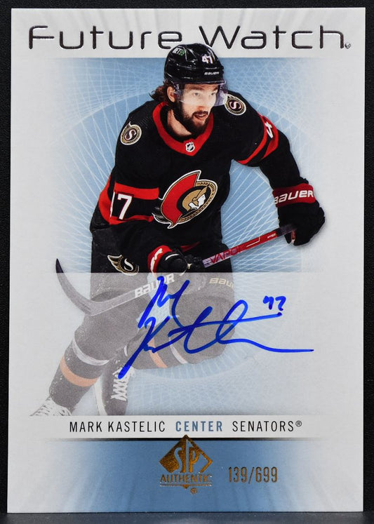 2022-23 SP Authentic Retro Future Watch Auto Mark Kastelic Senators RC Auto 2294