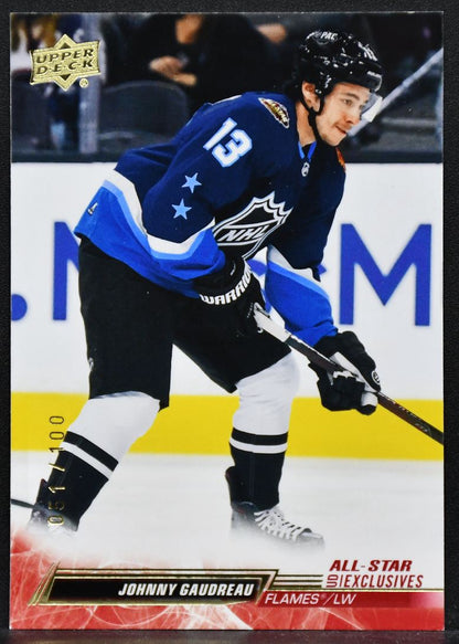 2022-23 UD Extended Series All-Start Exclusives Johnny Gaudreau 696 051/100