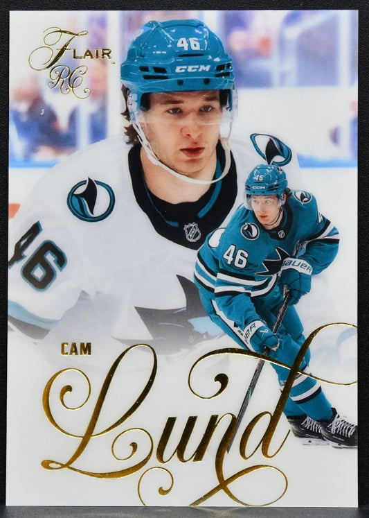 2025-26 Flair Cam Lund 177 San Jose Sharks RC 5404