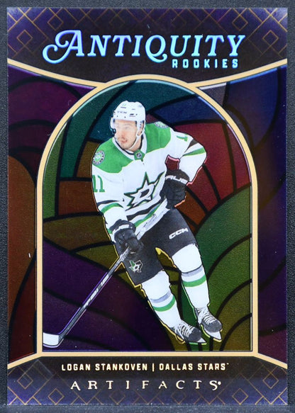 2024-25 UD Artifacts Antiquity Rookies Logan Stankoven ATR-4 Dallas Stars RC 1939
