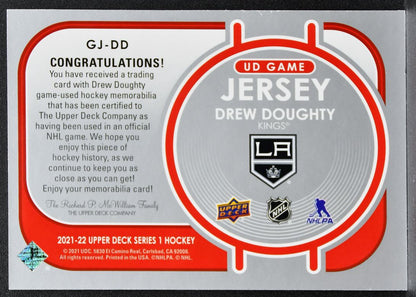 2021-22 Upper Deck Allure Red Rainbow Drew Doughty GJ-DD Kings Jersey 1948