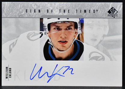 2023-24 SP Authentic 2003-04 Retro Sign Times Eklund SOTT1-WE Sharks Auto 4630