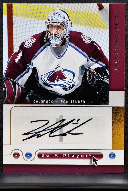 2005-06 UD Be a Player Signatures David Aebischer Avalanche Auto 0704