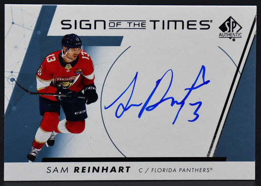 2022-23 SP Authentic Sam Reinhart SOTT-SR Florida Panthers Auto