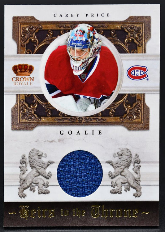 Maillot Panini Crown Royale Carey Price CP 058/250 2010-11