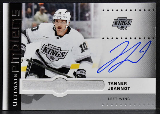 2024-25 UD Ultimate Collection Emblems Auto Tanner Jeannot UE-TJ  Auto