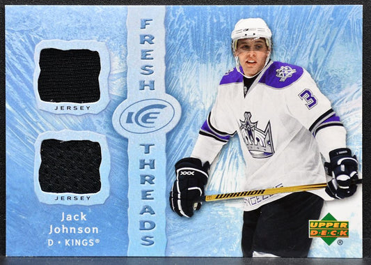 2007-08 Upper Deck Ice Fresh Threads Jack Johnson FT-JJ Kings RC 4190