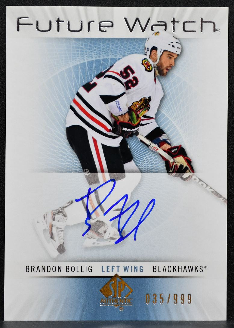 2012-13 SP Authentic Future Watch Auto Brandon Bollig RC Auto 035/999 8858