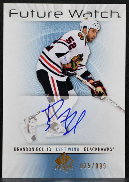 2012-13 SP Authentic Future Watch Auto Brandon Bollig RC Auto 035/999 8858