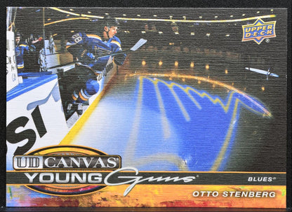 2025-26 UD Extended Series UD Canvas Young Guns Otto Stenberg Blues RC 3512