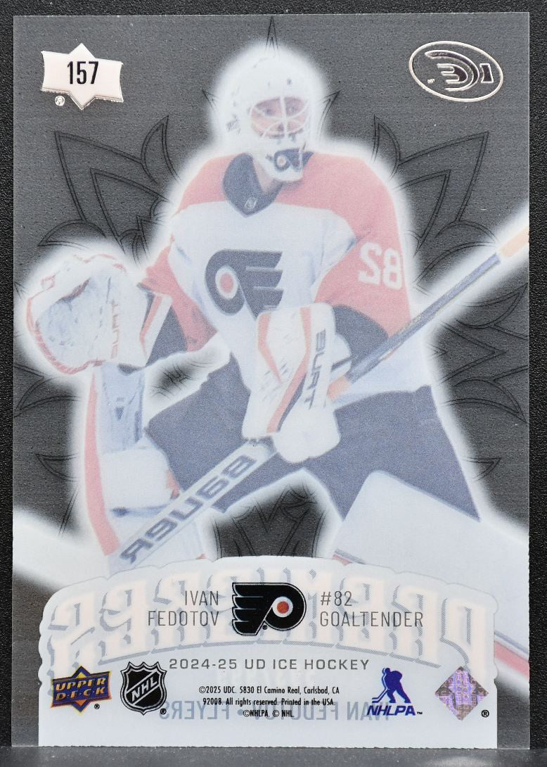 2024-25 Upper Deck Ice Premieres Ivan Fedotov 157 Flyers RC 593/999 1426